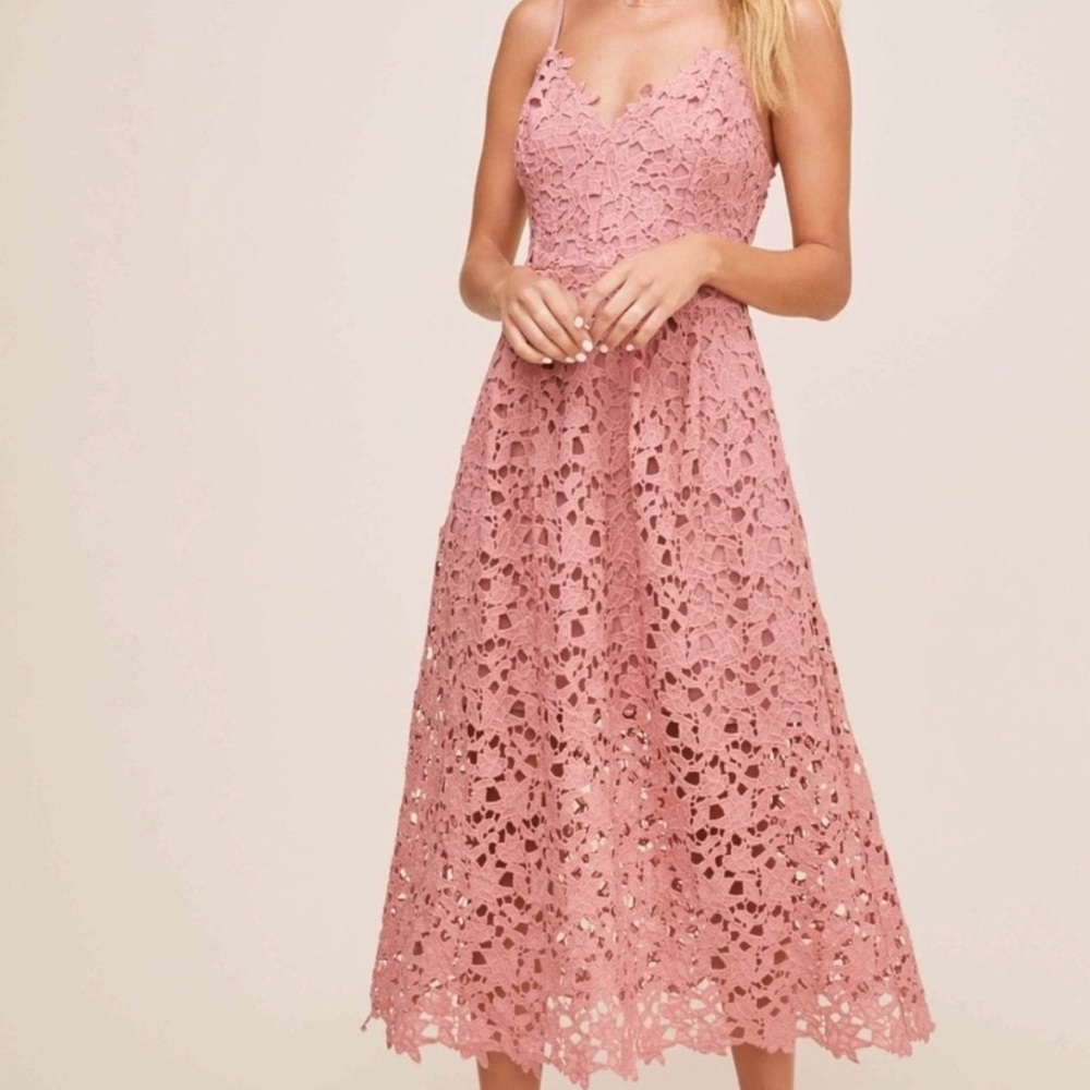 ASTR The Label Pink Lace Dress